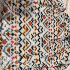 Colorful Geometric Patterned Fleece